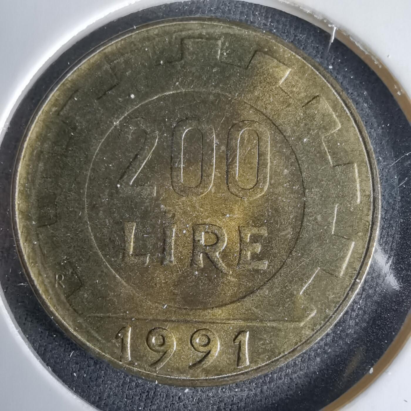 沼泽如烟--第1033场 意大利1991年200里拉