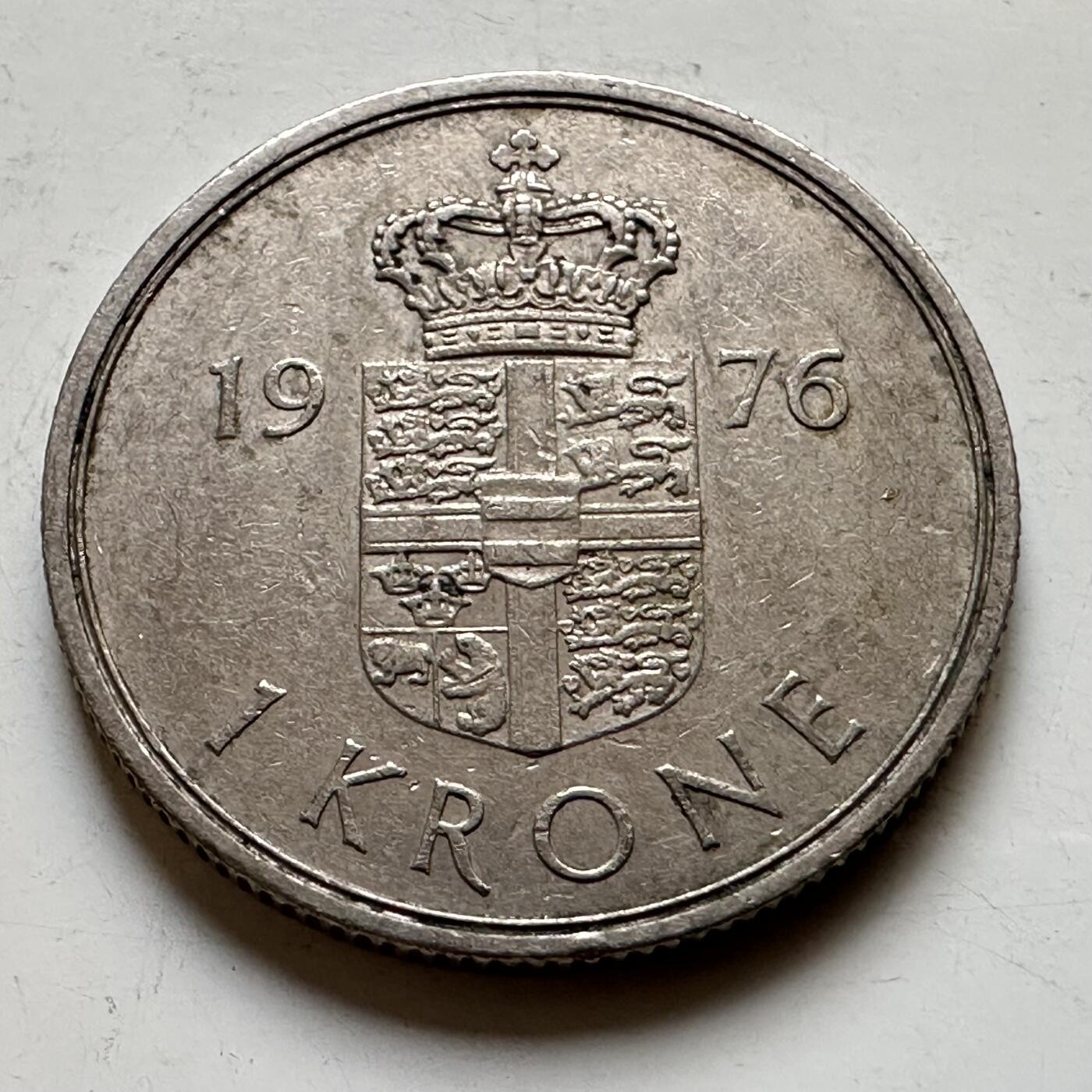 🌹外币初藏🌹🐯2026年第34场   每周二四六晚8️⃣点 接代拍 丹麦 1976年 1克朗