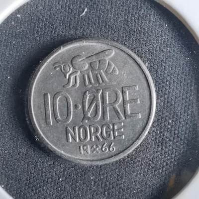 沼泽如烟--第1033场 - 挪威1966年10欧尔