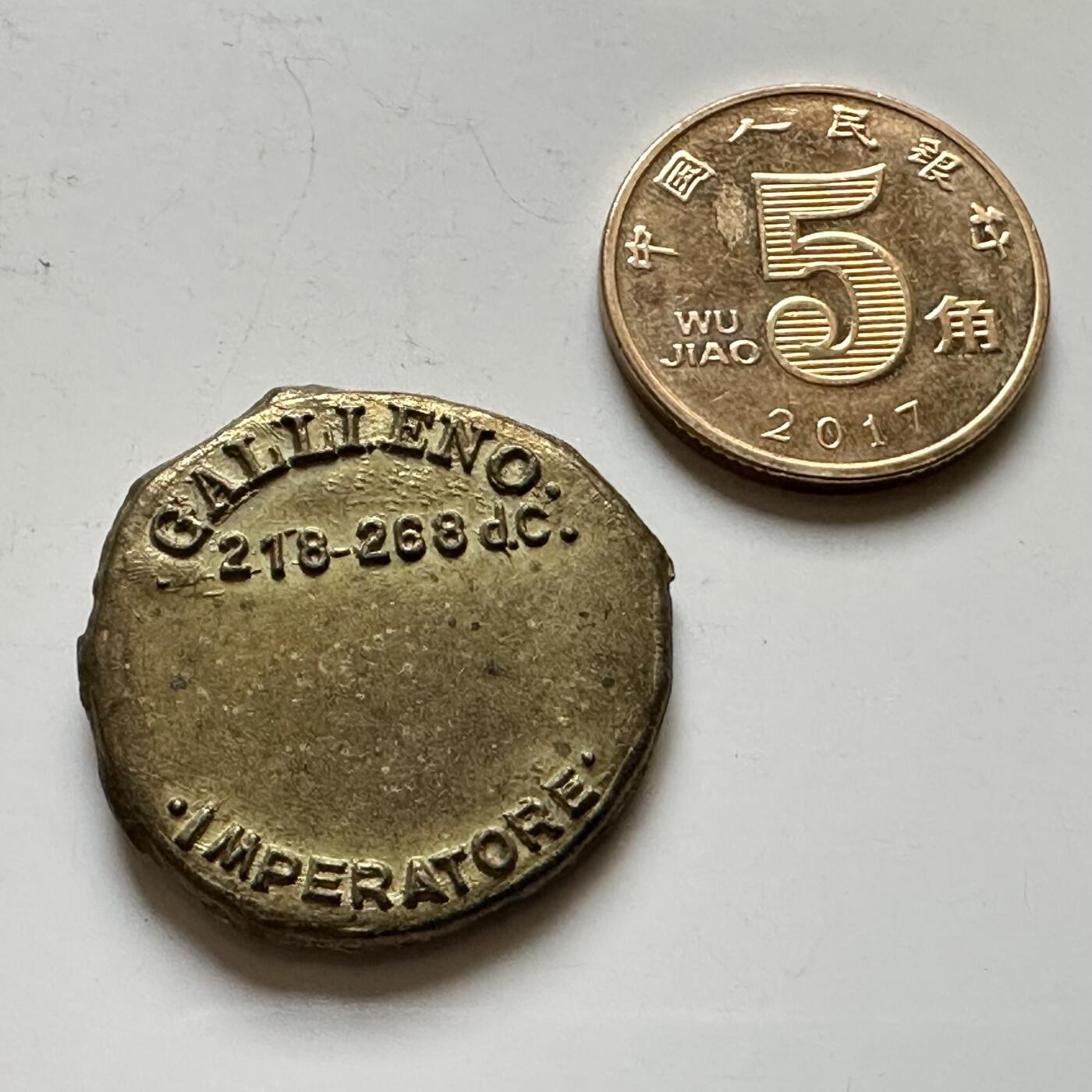 🌹外币初藏🌹🐯2026年第34场   每周二四六晚8️⃣点 接代拍 罗马帝国 加里恩努斯 218-268年 安东尼尼安银币 现代复刻版 