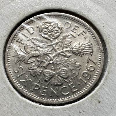 🌹外币初藏🌹🐯2026年第34场   每周二四六晚8️⃣点 接代拍 - 英国1967年六便士