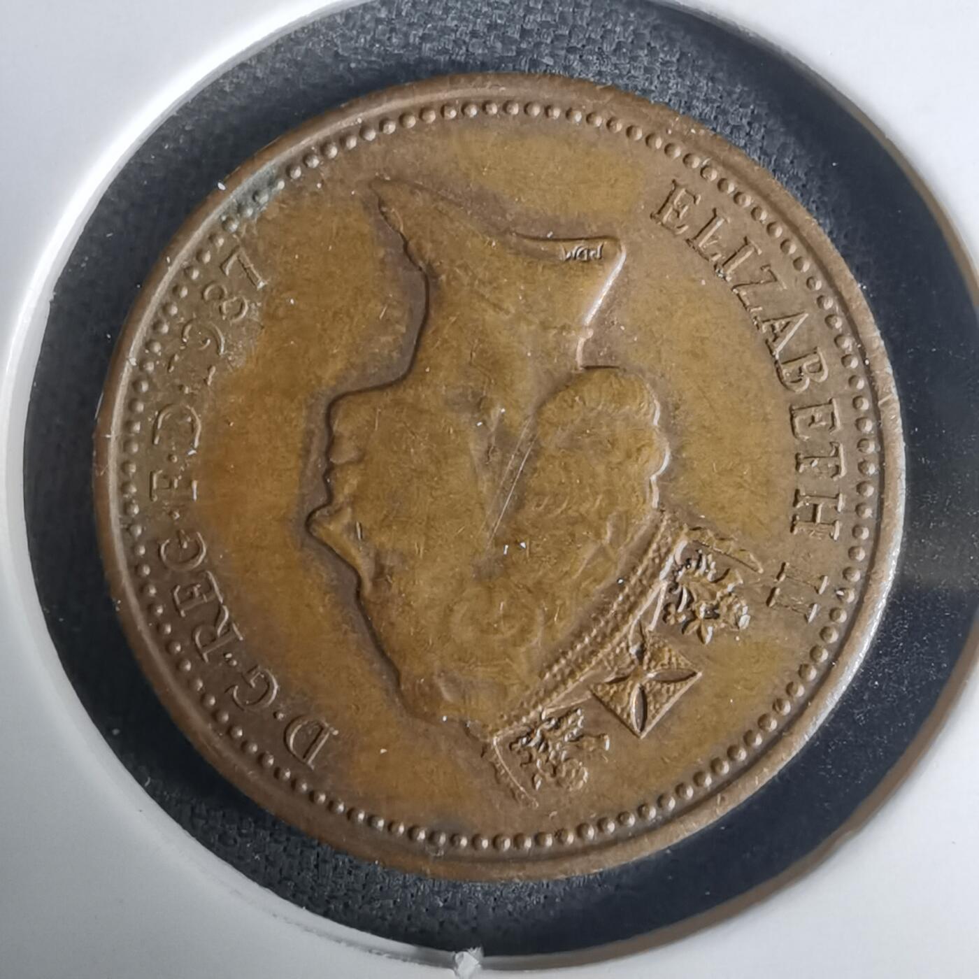 沼泽如烟--第1030场 英国1987年1便士