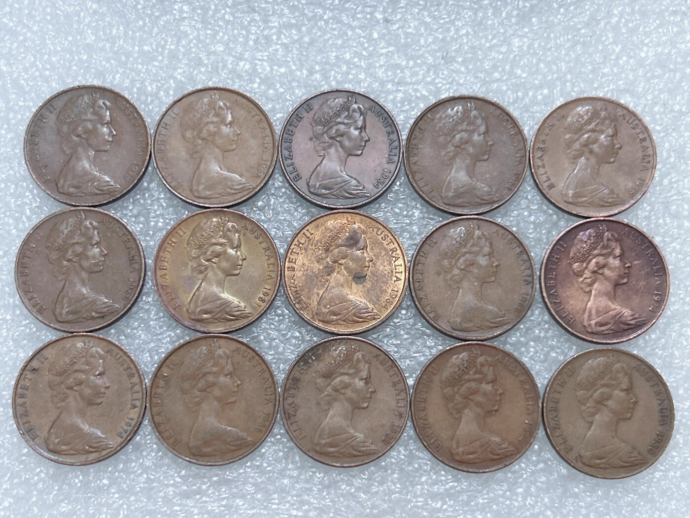 第一海外回流一元起拍收藏 散集专场  第305期 澳大利亚2分硬币 15枚