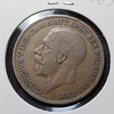 KK钱币收藏小铺  第406期 2月预留时间 周末发货 -  1927英国1便士铜币