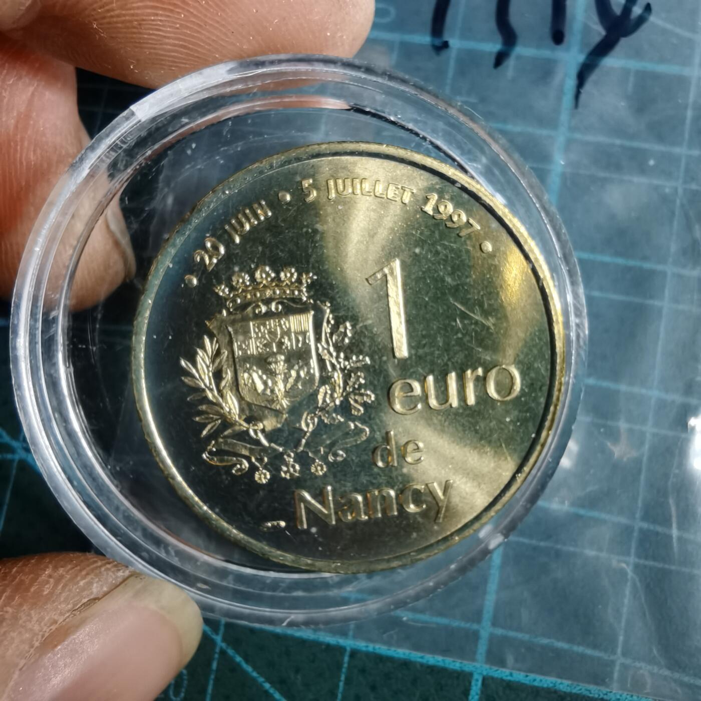 沼泽如烟--第1033场 法国南锡（Nancy）发行的1欧元地方纪念代币（Euro de Nancy）