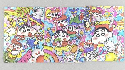 龙虎卡牌-八零场，奇点炸场！！（满200元包邮，无佣金，每周六结拍，欢迎送拍） - 粗闪3张 奇点 蜡笔小新 第三弹 一套