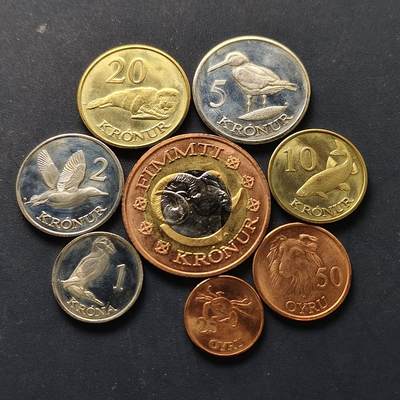 【全场包邮】纯粹捡漏拍514场 - 【商业样币】法罗群岛2011年动物版8枚套币