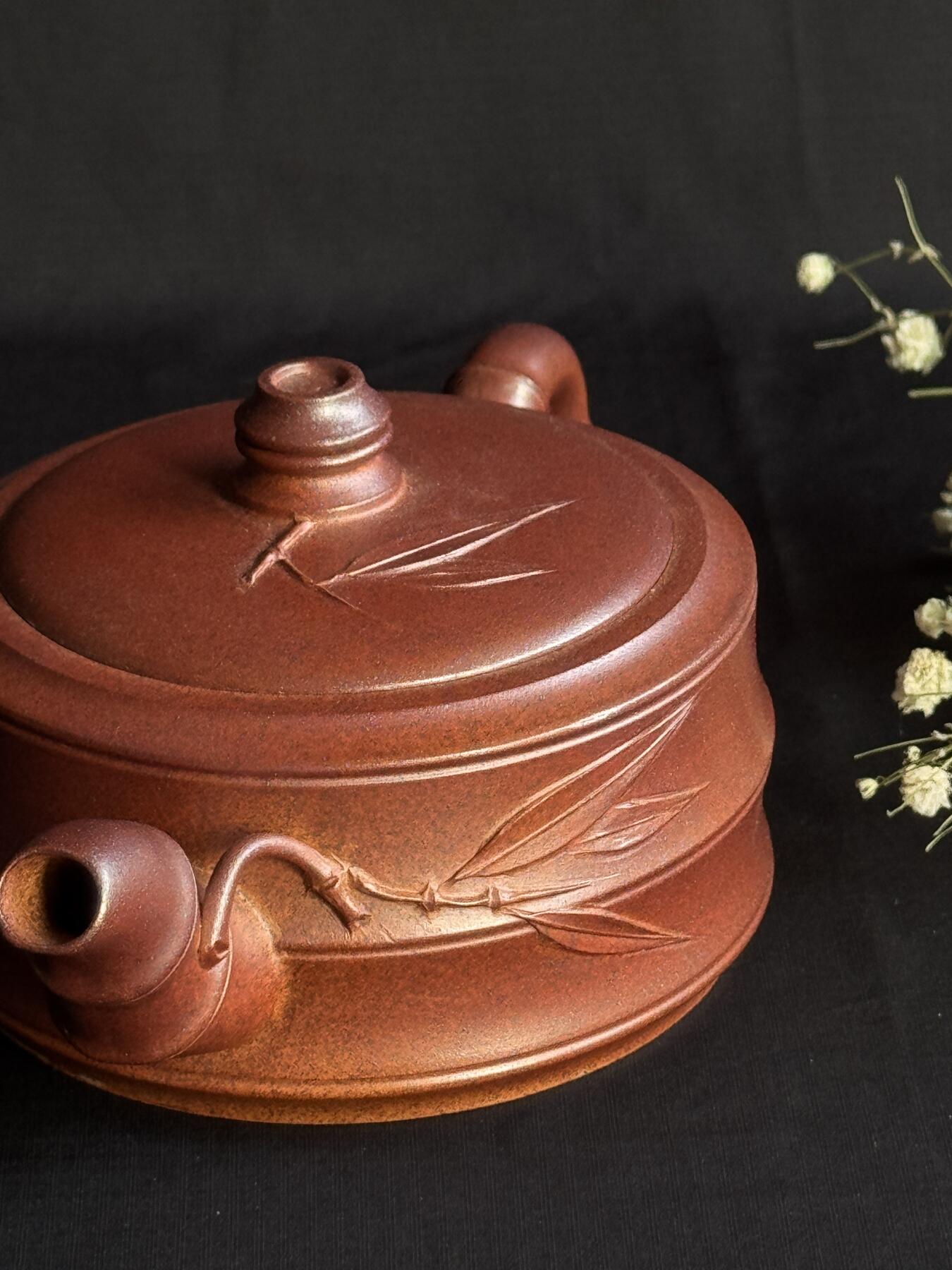 零元拍：原矿紫砂壶竹节壶（280CC左右）