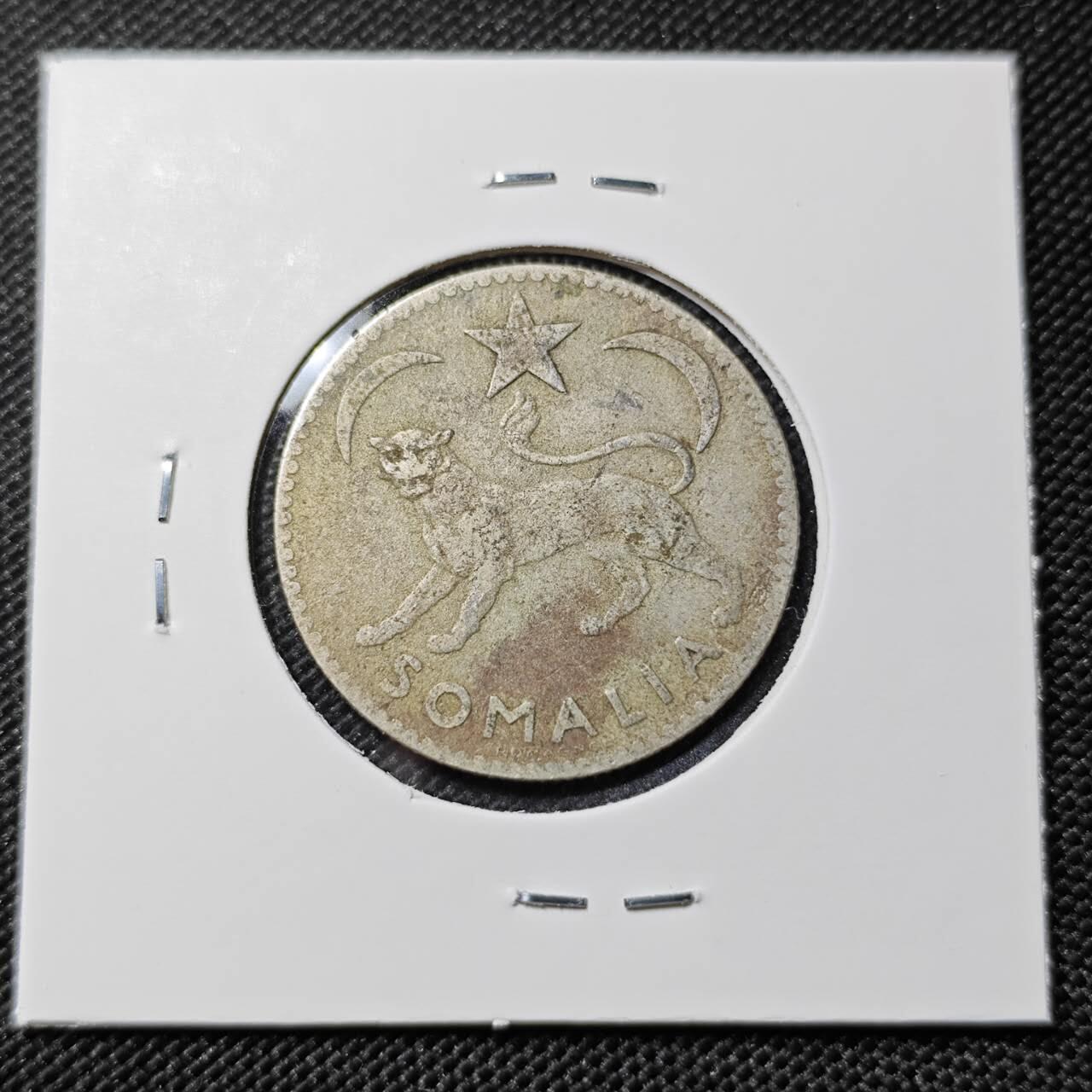 KK钱币收藏小铺   套币专场 2月预留时间 周末发货  1950意属索马里1先令银币