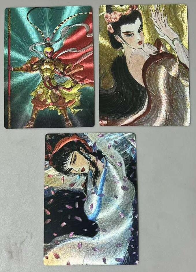 牌易阁 第一期（持续收拍，送拍联系我哦） 【特卡 限定卡】昆仑万象最新摩点项目权迎东手绘复刻第二弹黛玉三娘+孙悟空+貂蝉粗闪