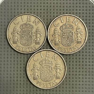 2026年第38场各国散币拍卖（总第188场） - 西班牙100比赛塔3枚
