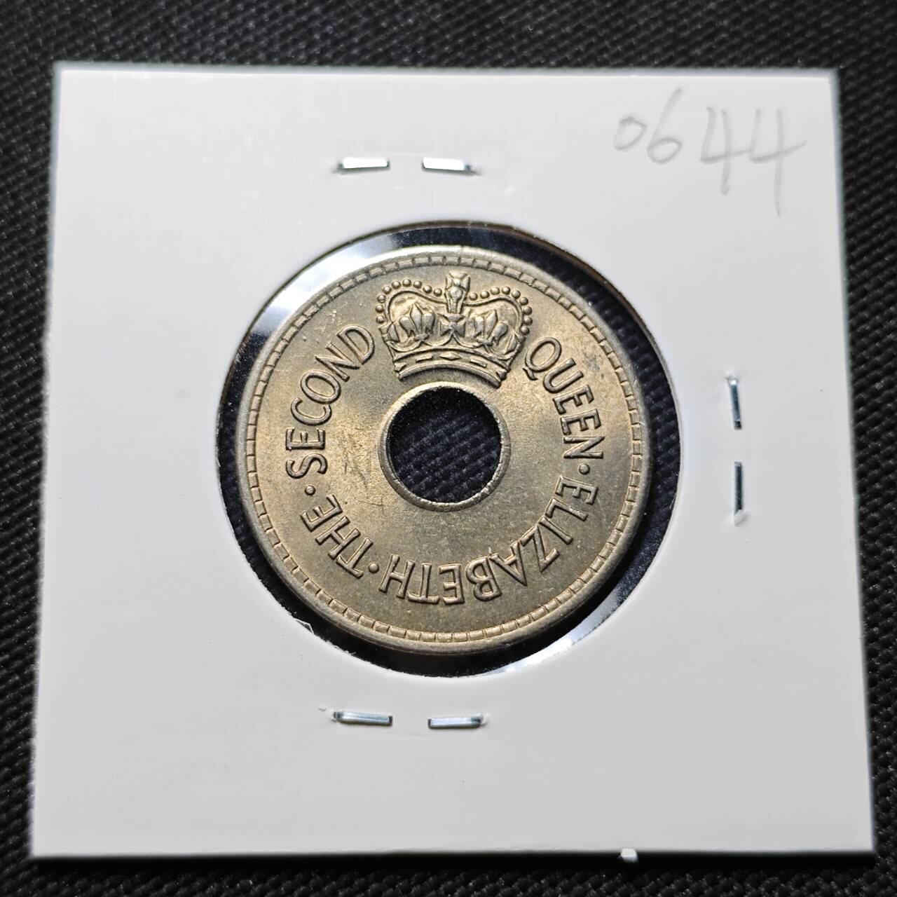 KK钱币收藏小铺  第406期 2月预留时间 周末发货  斐济1便士 好品