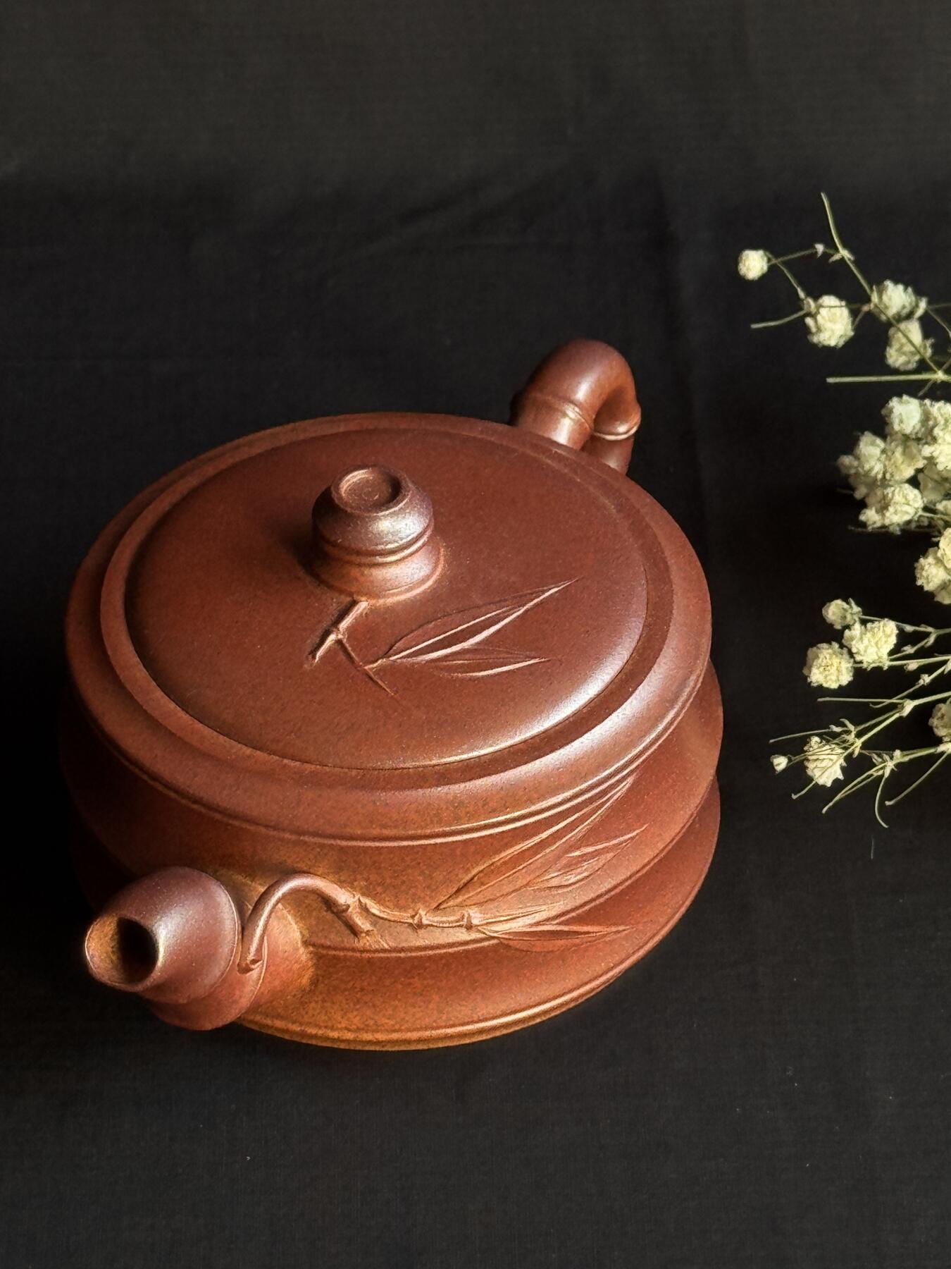 零元拍：原矿紫砂壶竹节壶（280CC左右）