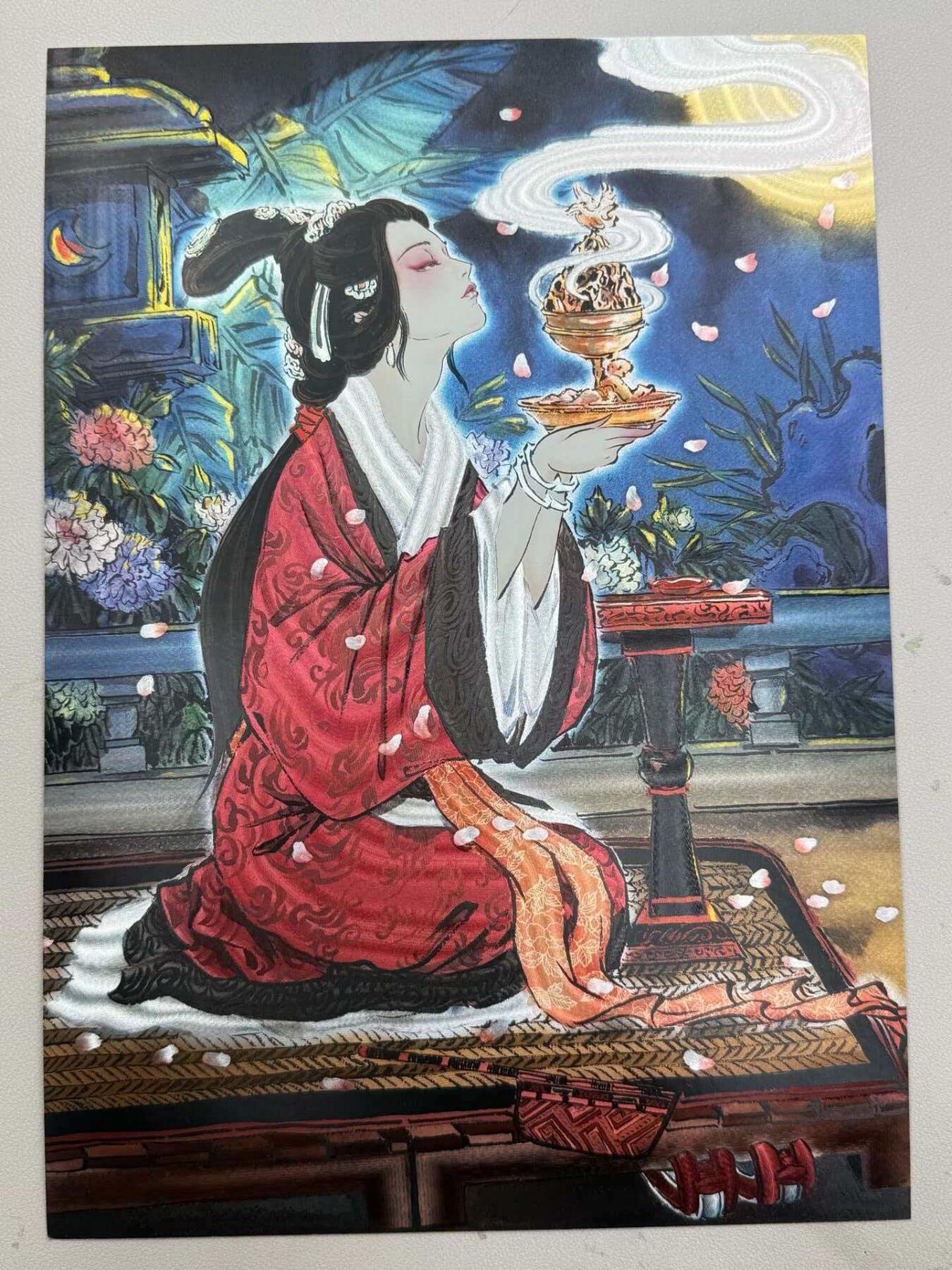 阳大大卡牌拍卖第106期（持续收拍品，周五晚上九点截拍，进群福利早知道） 【A4粗闪】焱卡文化 彫仙 四大美人 貂蝉  限编888/888 直播间打榜福利，非常稀缺