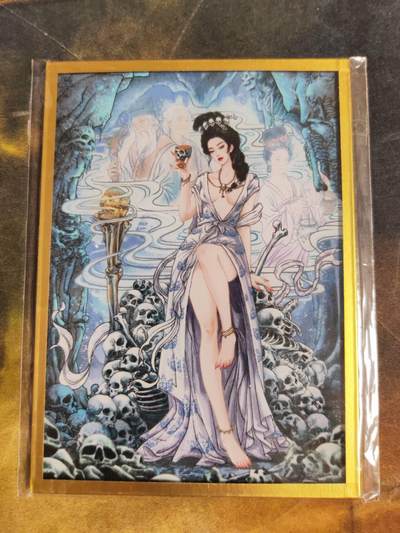 阳大大卡牌拍卖第106期（持续收拍品，周五晚上九点截拍，进群福利早知道） - 【色纸】集画家 多吉 白骨夫人