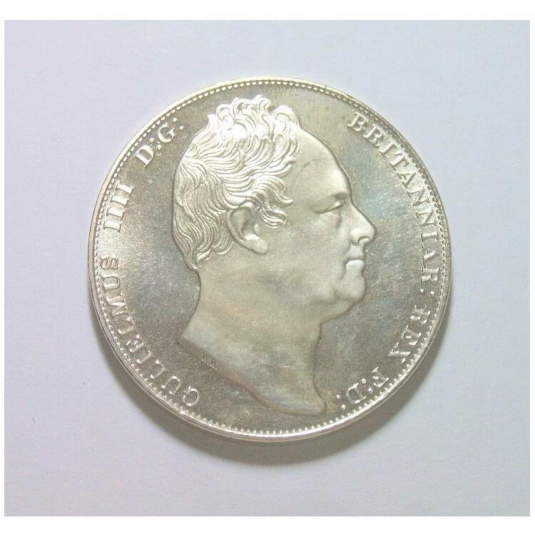 【样币】英国乔治四世+屠龙马剑 高浮雕精制1克朗镀银样币 发行量1500枚