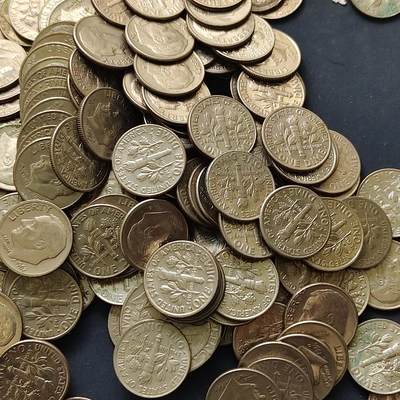 【全场包邮】纯粹捡漏拍515场 - 【批量】美国各年份罗斯福10分468克一批