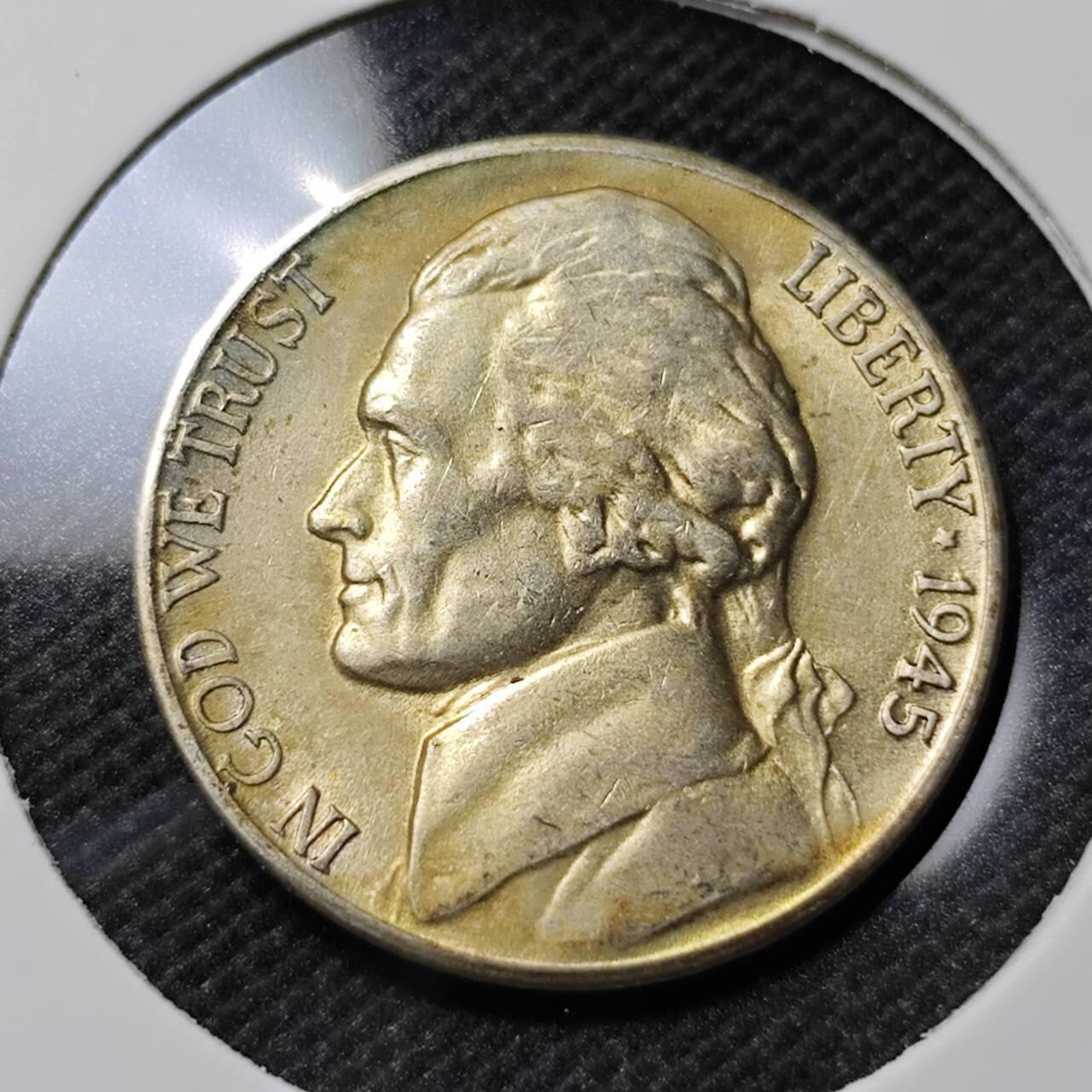 KK钱币收藏小铺   套币专场 2月预留时间 周末发货  1945美国5分银币