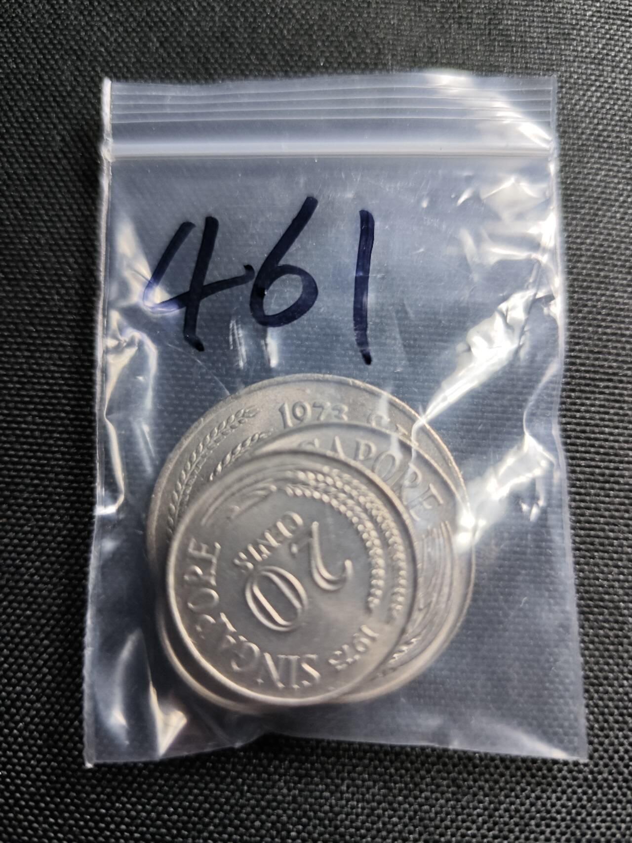 KK钱币收藏小铺   套币专场 2月预留时间 周末发货  1973新加坡动物版大小面值清年一套 好品