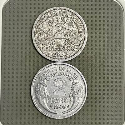 2026年第38场各国散币拍卖（总第188场） - 法国2法郎2枚