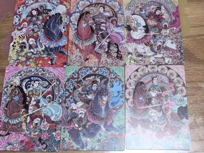 【持续收拍品】-琦卡当当铺～第38期★★~支持寄存★★~【9点40结束】扫码加群抽[包邮券]~ - 星宿文创冯涛老师绘扈赏元辰十二生肖前六鼠牛虎兔龙蛇普卡6张稀有