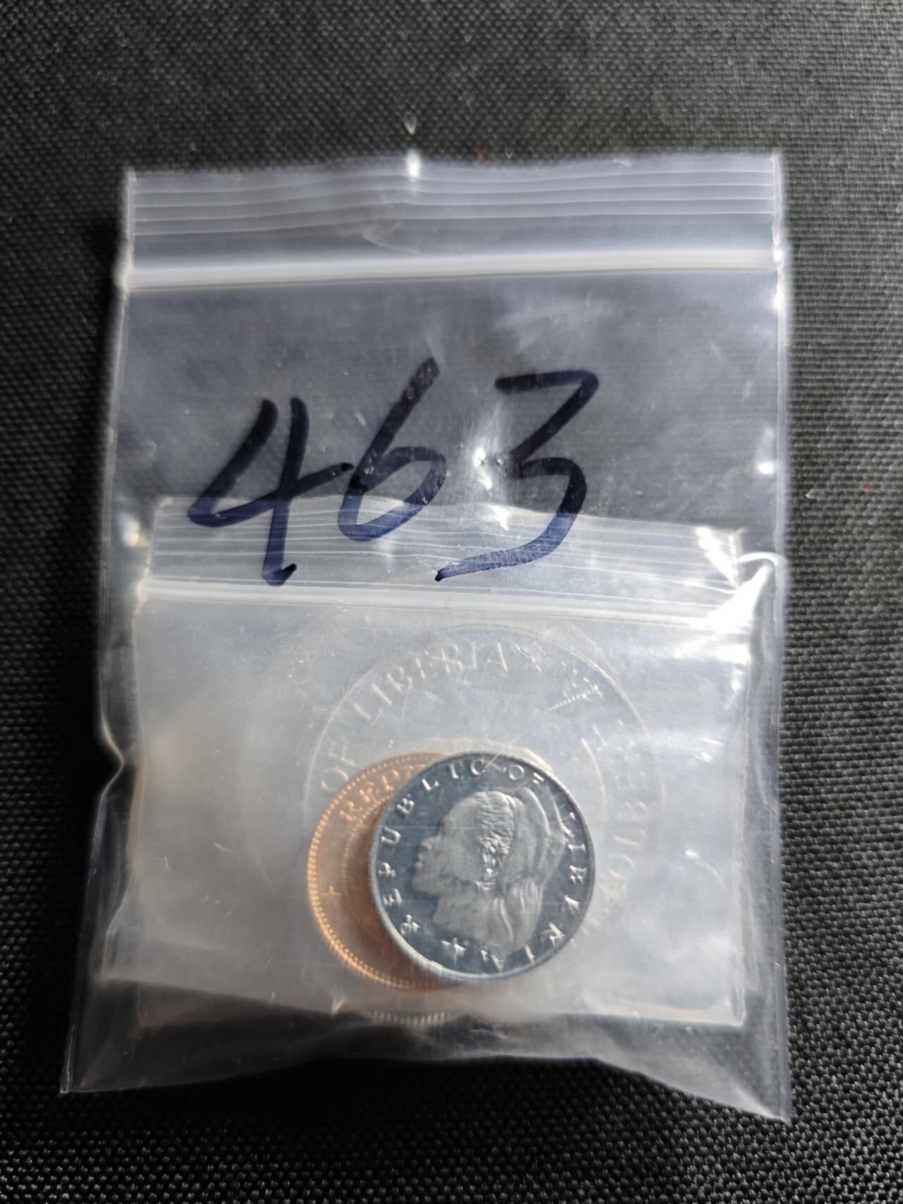 KK钱币收藏小铺   套币专场 2月预留时间 周末发货  1978利比里亚大小面值清年 精制套