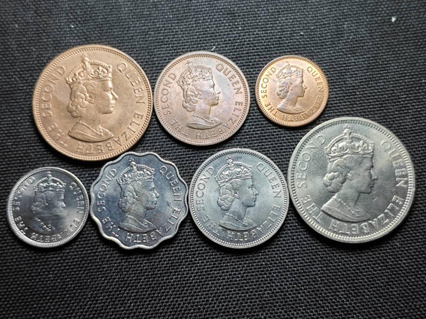 KK钱币收藏小铺   套币专场 2月预留时间 周末发货  英属毛里求斯一套 好品