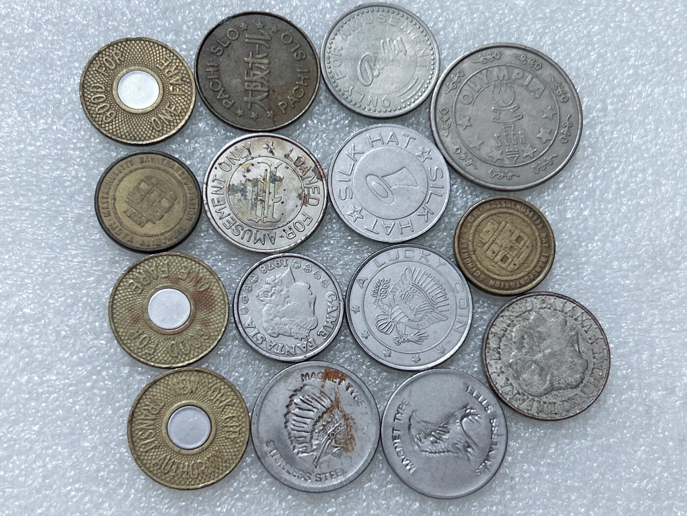 第一海外回流一元起拍收藏 散集专场  第305期 代币.游戏币 15枚