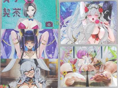 龙虎卡牌-八零场，奇点炸场！！（满200元包邮，无佣金，每周六结拍，欢迎送拍） - 粗闪5张 奇点 好看少女 第二弹