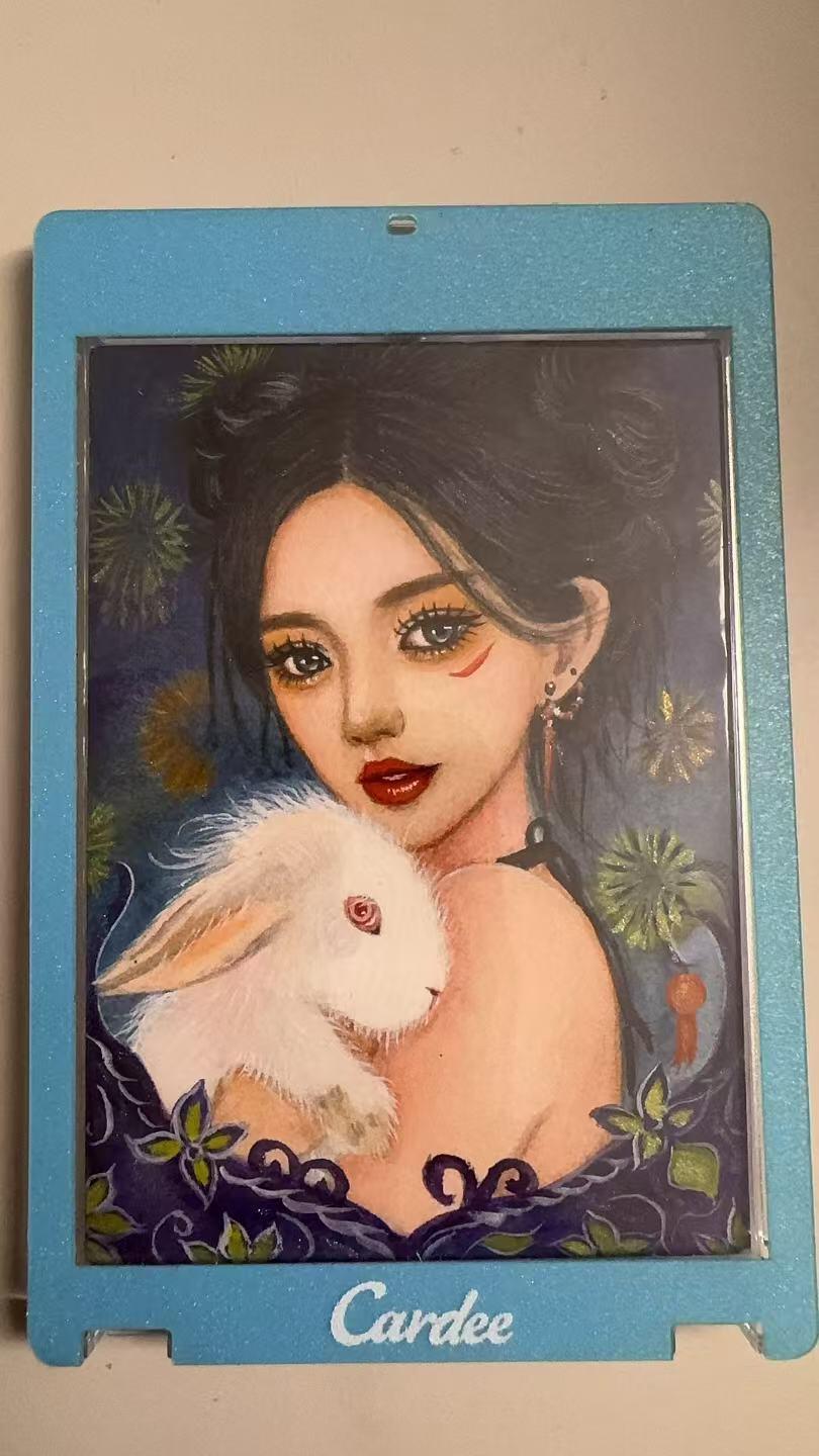 寸草不生拍卖 蛇年第一期 红玫瑰手绘 十分精美