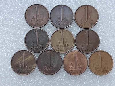 第一海外回流一元起拍收藏 散集专场  第305期 - 荷兰1分硬币 10枚