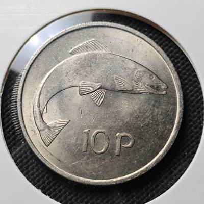 KK钱币收藏小铺  第406期 2月预留时间 周末发货 -  1971爱尔兰10便士 好品