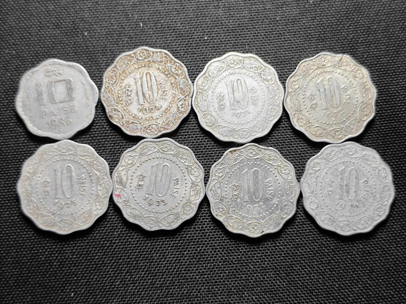 KK钱币收藏小铺   套币专场 2月预留时间 周末发货  印度派沙散币20枚一组