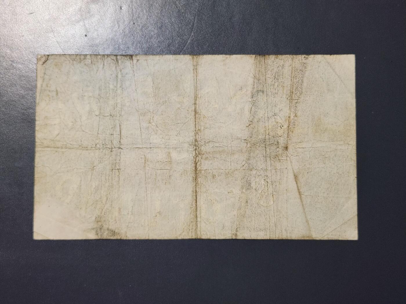 3月25号晚上8点 外国纸币自动截拍第45场 苏格兰皇家银行1952年5镑 稀少 裂口