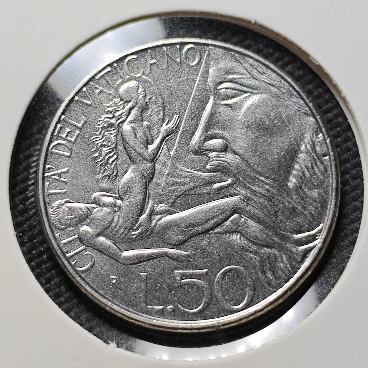 KK钱币收藏小铺  第406期 2月预留时间 周末发货  梵蒂冈50里拉