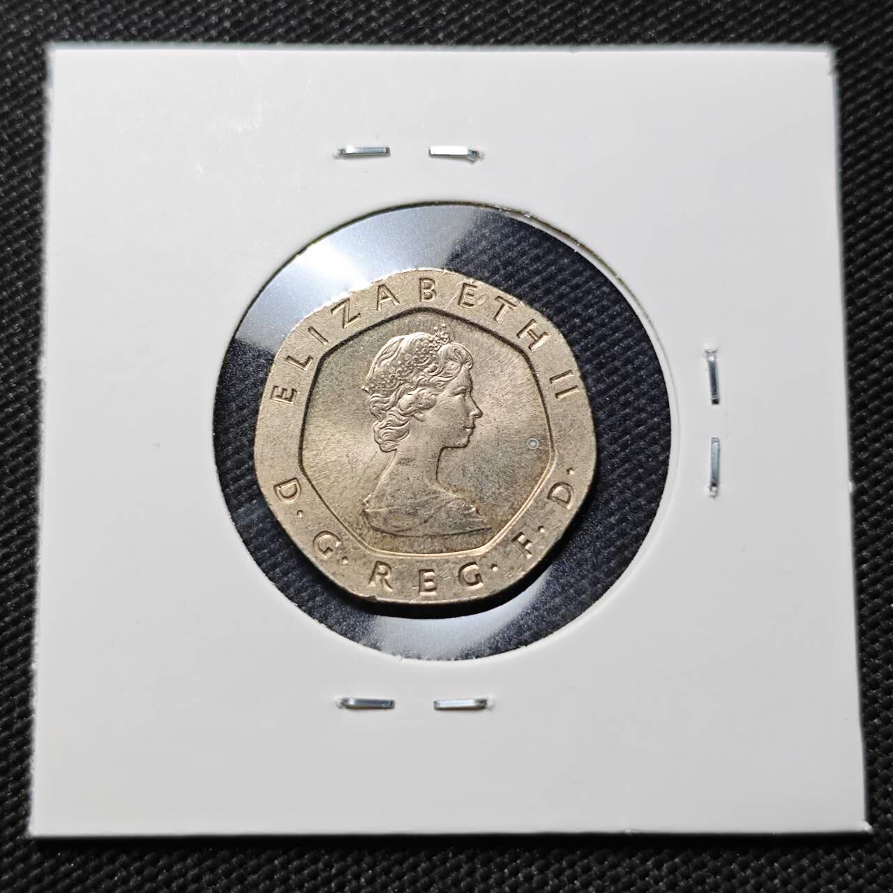 KK钱币收藏小铺  第406期 2月预留时间 周末发货  英国20便士 好品