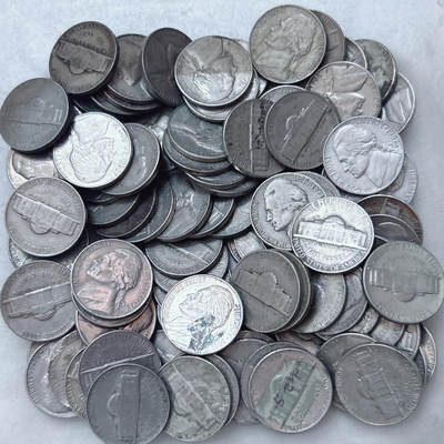 第一海外回流一元起拍收藏 散集专场  第305期 - 美国5美分 100枚 流通品