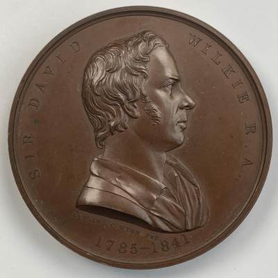 掌中浮雕-藏着的欧洲第056场 - 1861年英国伦敦艺术联盟戴维•威尔基纪念章， 55mm，英国章标准目录BHM #2704号  