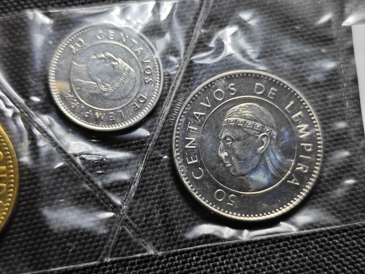 KK钱币收藏小铺   套币专场 2月预留时间 周末发货  洪都拉斯大小面值一组好品