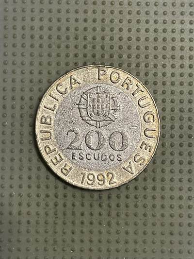 2026年第38场各国散币拍卖（总第188场） - 葡萄牙1992年200埃斯库多