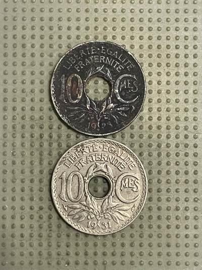 2026年第38场各国散币拍卖（总第188场） - 法国10生丁2枚