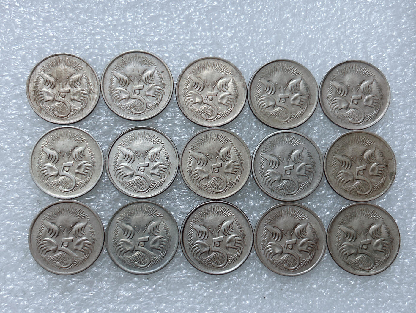 第一海外回流一元起拍收藏 散集专场  第305期 澳大利亚5分硬币 15枚