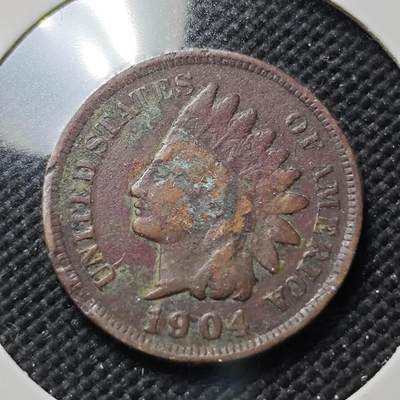 KK钱币收藏小铺  第406期 2月预留时间 周末发货 -  1904美国1分