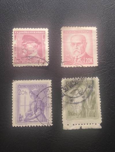 荟藏特别场次第十一期——“邮通万国花纸头”（价格低至0.1元） - 捷克斯洛伐克战后普票信销四张