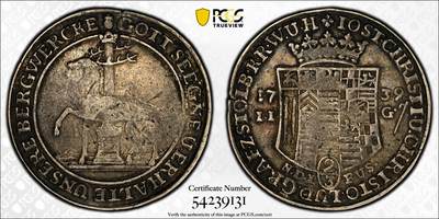 博洋堂“芳菲春韵”3月精品大拍专场暨第166期（全场包邮） - PCGS XF40 德国斯托尔贝格1739年2/3泰勒银币，罕见品种，200多年老包浆，唯一冠军分！