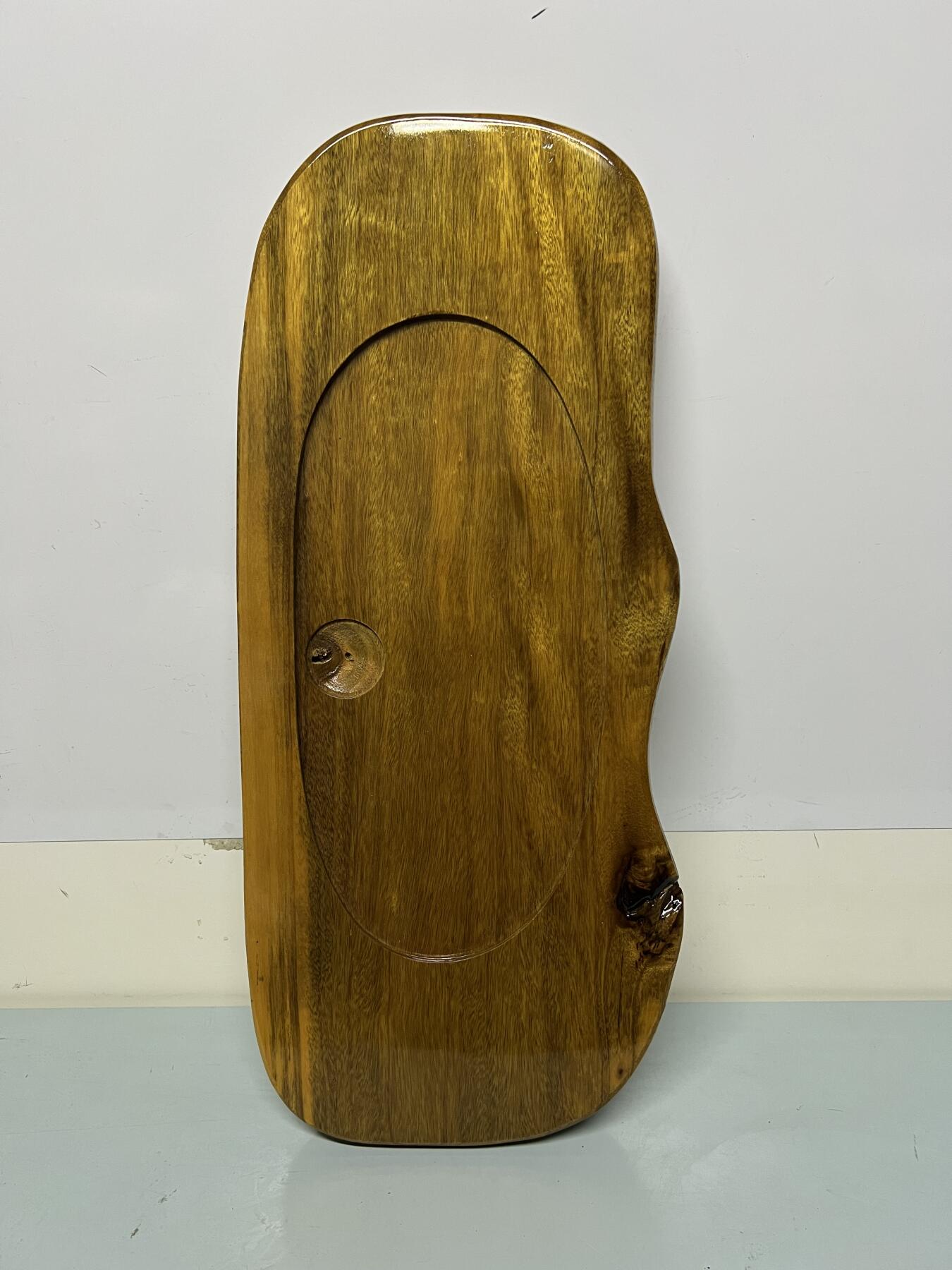 零元拍：金丝楠茶盘 金光闪闪。尺寸约：52.5/22.5/3CM。  