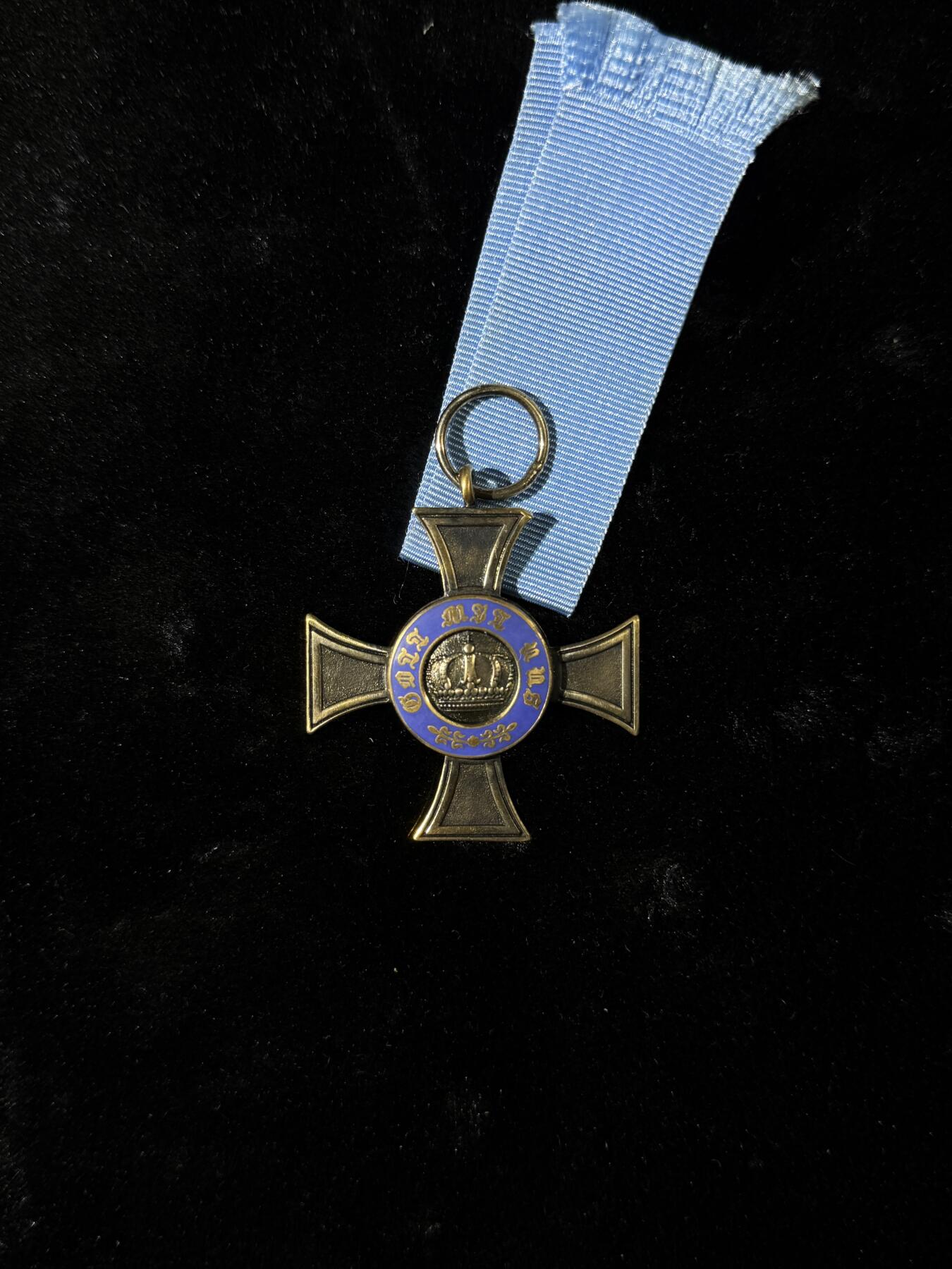 戎马世界章牌大赏，第112期 普鲁士皇冠勋章，铜制复刻