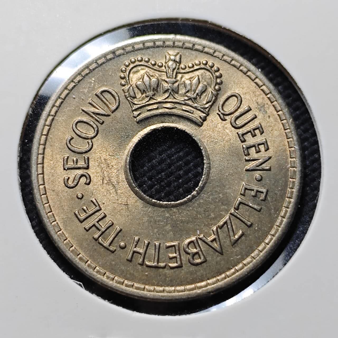 KK钱币收藏小铺  第406期 2月预留时间 周末发货  斐济1便士 好品