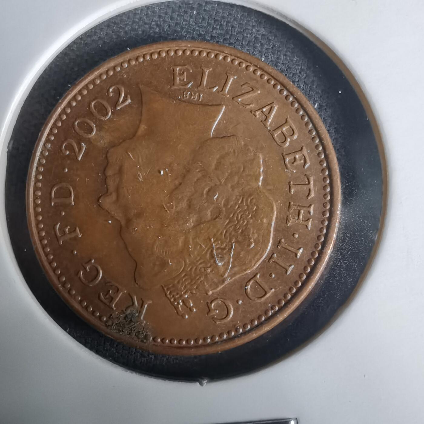 沼泽如烟--第1030场 英国2002年1便士