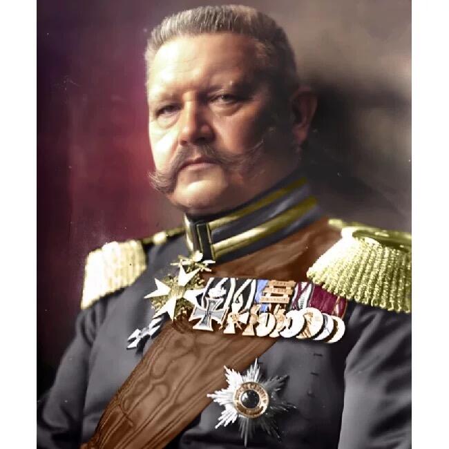 德国魏玛192X年 兴登堡5马克 高浮雕精制大镀银币章 40MM